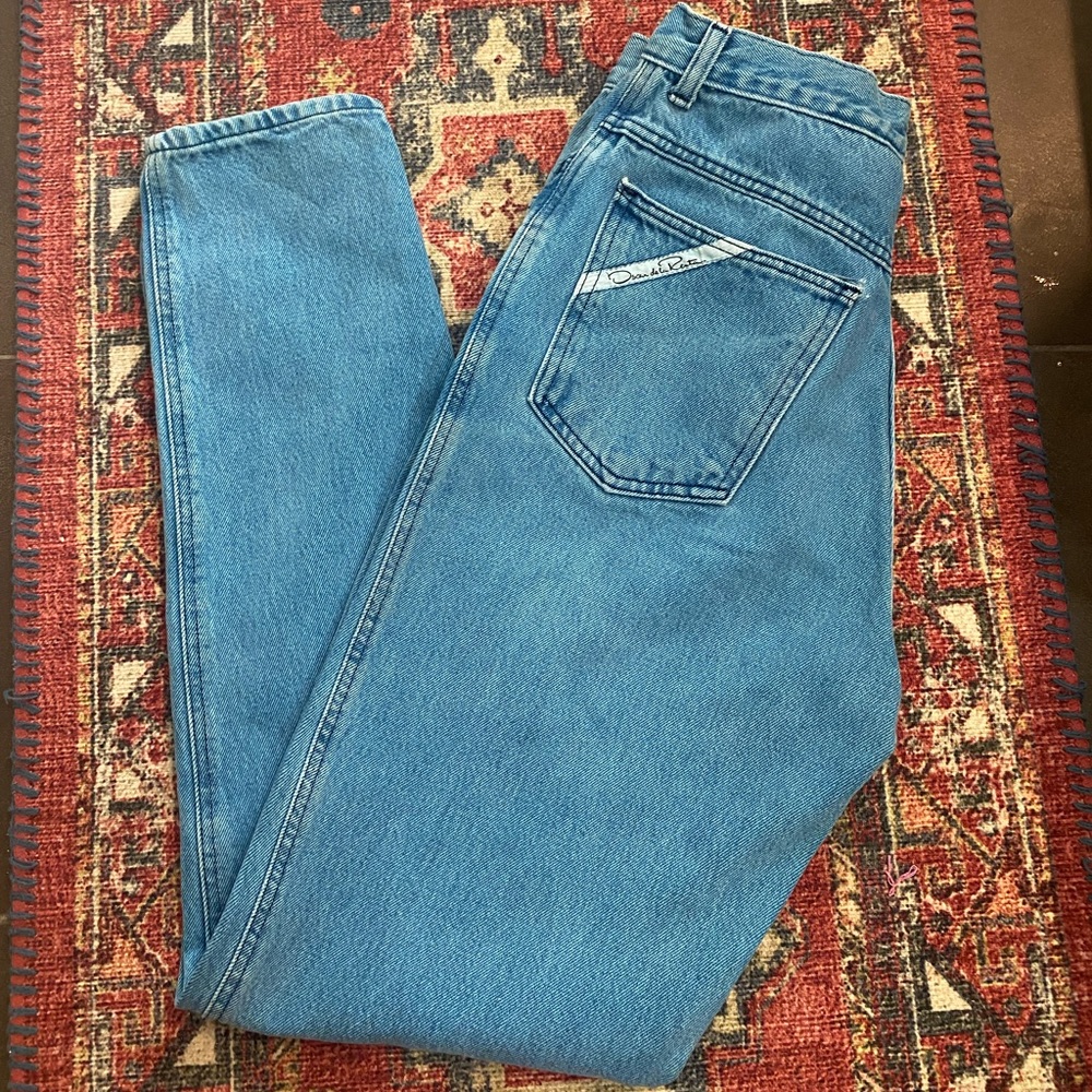 Vintage balloon/mom/tapered jeans- oscar de la renta size 24